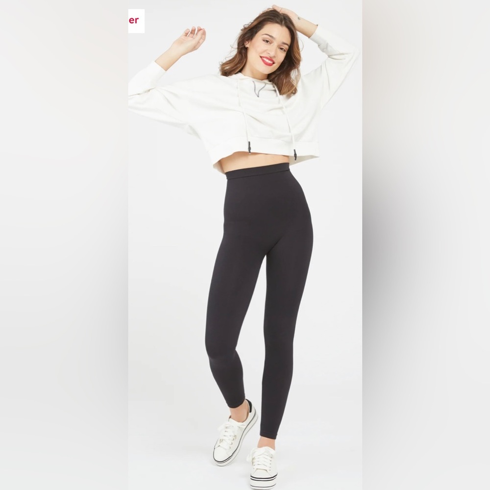 LIKE NEW Spanx Look at Me Now High-Waisted Seamless Leggings High Rise